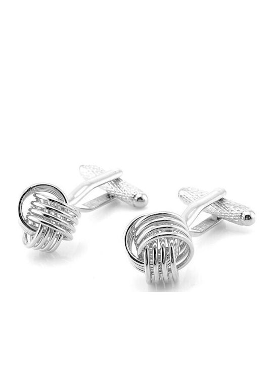 Erika Cufflinks Knots Silver Knots