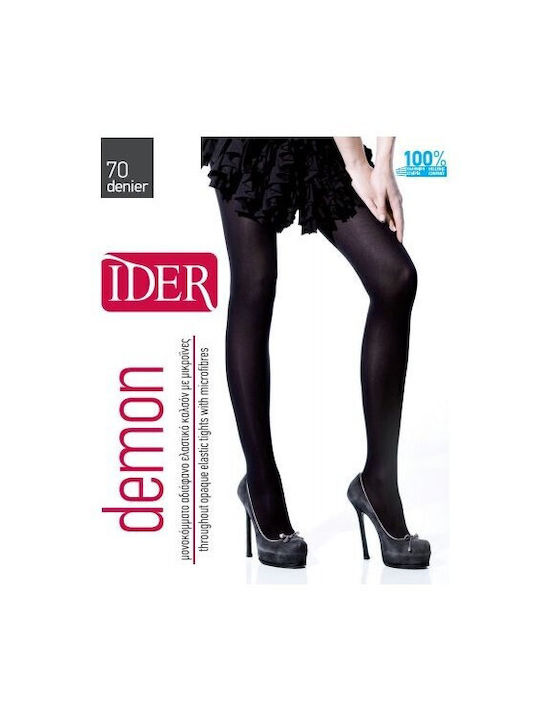 IDER Demon Women's Pantyhose Opaque 70 Den Coffee