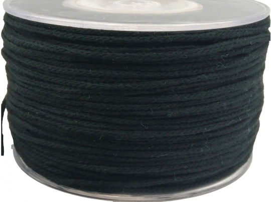 Κορδόνι από Δερματίνη Μαύρο 2mm x 100m