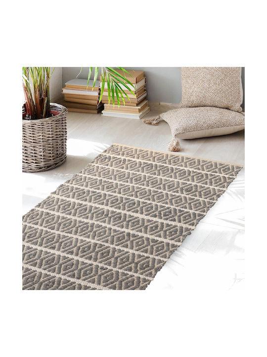 Melinen Rug Rectangular Gray