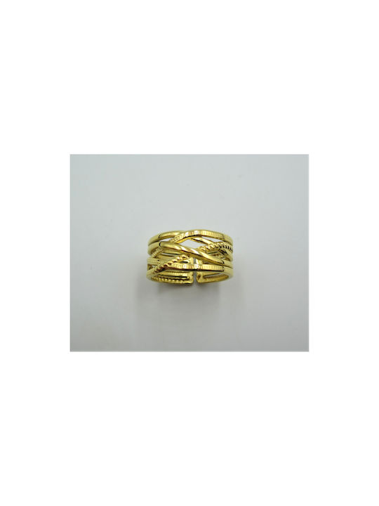 Women's Gold Plated Steel Ring