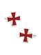 Silberne Rote Kreuz Manschettenknöpfe