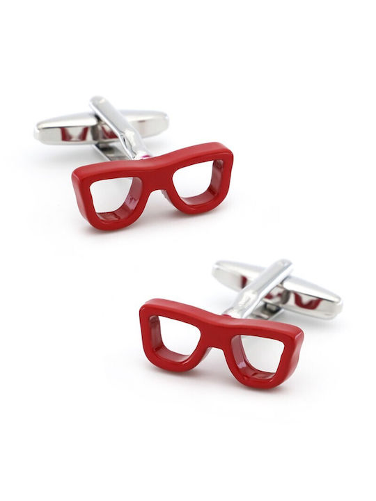 Manschettenknöpfe Rote Brille