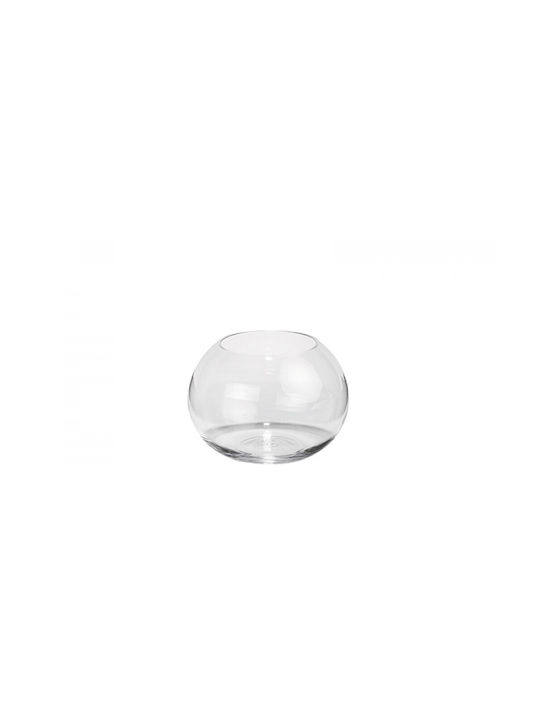 Glass Round Vase 12cm X 9cm