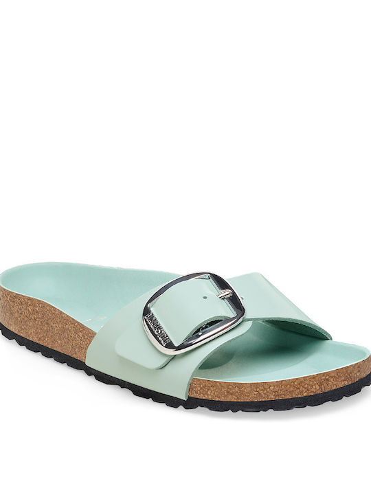 Birkenstock Madrid Big Buckle Дамски плоски сандали Дамски сандали Анатомични в Син Цвят