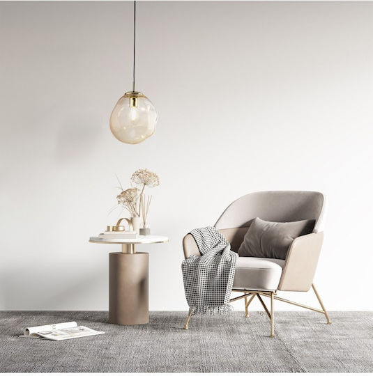 TK Lighting Висящо Осветително Тяло Сив 25см.