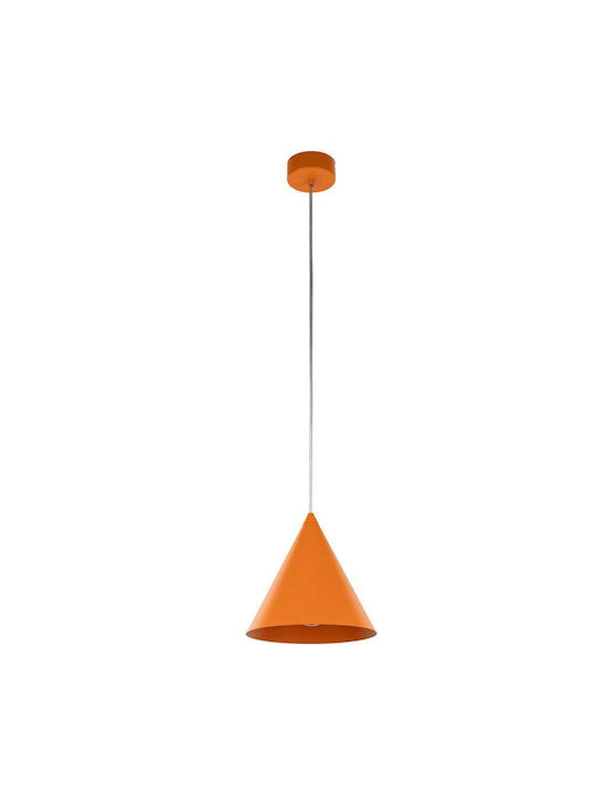 TK Lighting Pendant Light Single-Light for Socket E27 Orange