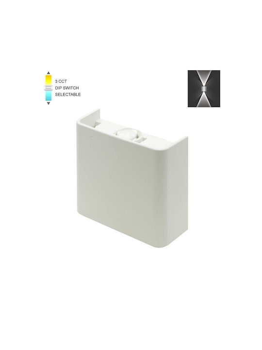 Vito Επιτοίχιο Εξωτερικό Φωτιστικό LED IP65 2W με Ρυθμιζόμενο Λευκό Φως 11x10εκ.