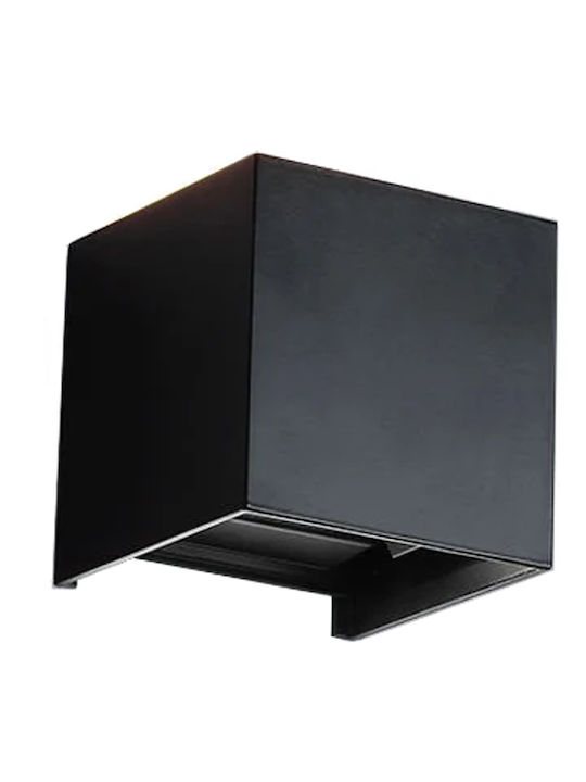 Smart Wifi Dimmable Lumină de exterior montată pe perete LED IP65 12W cu RGB Lumină 10x10x10εκ.