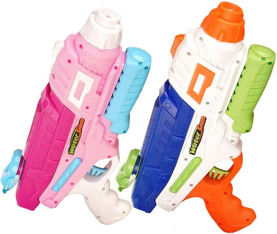 Set 2 Water Guns Kids Tank Pool Beach Flippy 6 Years+ Pink + Blue 600 Ml
