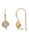 Roloi Kaliamanis Kids Earrings Pendants with Stones from Gold 9K