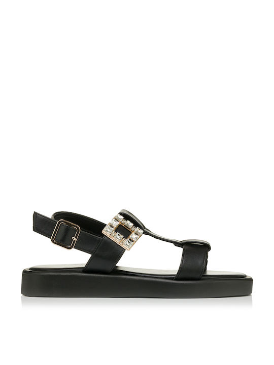 Seven Leather Women's Sandals with Ankle Strap Black