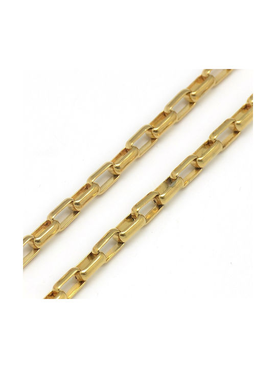 Stainless Steel Box Chain Gold 50cm 1pc