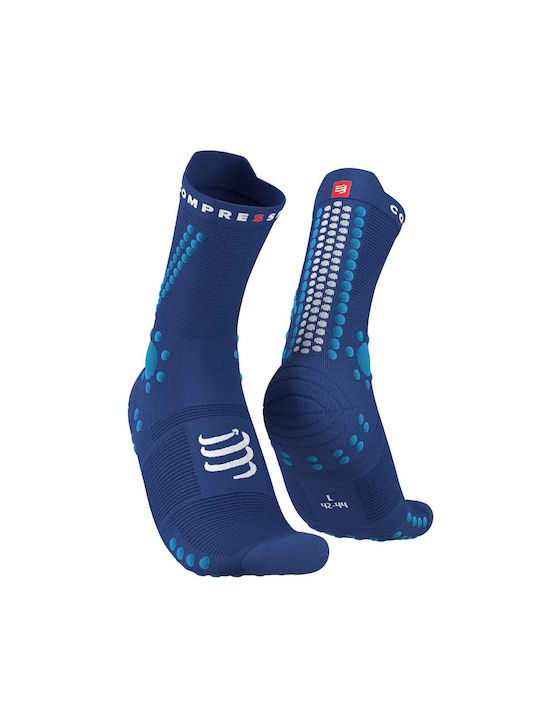 Compressport Racing Laufsocken Blau 1 Paar