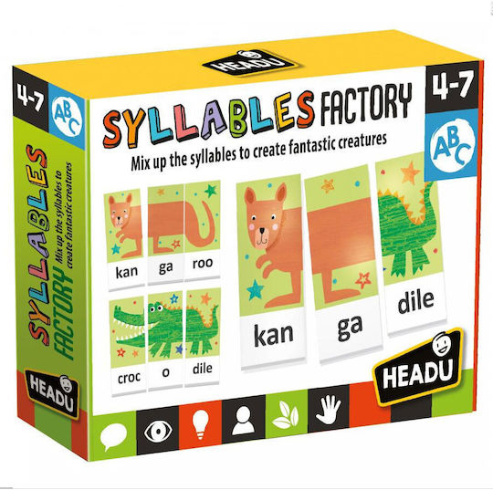 Puzzle pentru Copii Syllable Workshop 63buc Headu