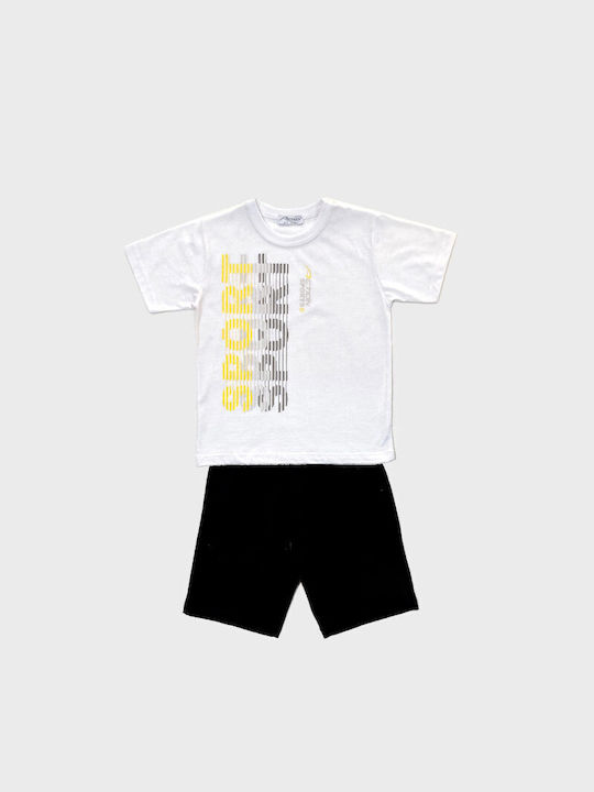 Cotton Planet Kids Set with Shorts Summer 2pcs Black