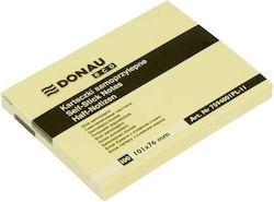 Donau Sticker Memo Pads in Cube Yellow 10.1x7.6cm