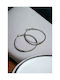 Stainless Steel Silver Thin Hoop Earrings