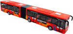 Red Metal Tourist Bus with Lights and Sounds 27cm Friction Movement