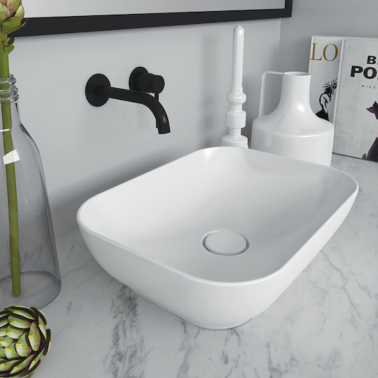Orabella Trend Επικαθήμενος Νιπτήρας Πορσελάνης 50x38x14.4cm Λευκός