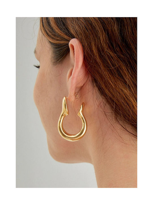 Nali Hoop Earrings Gold Nali Gold