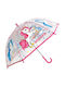Chanos Παιδική Ομπρέλα Μπαστούνι Ροζ με Διάμετρο 45εκ.