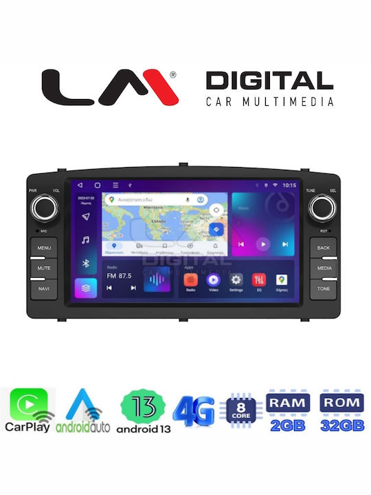 LM Digital Car Audio System for Toyota Corolla 2000 > 2007 (Bluetooth/USB/WiFi/GPS/Android-Auto)