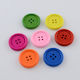 Wooden Buttons Colorful 20mm 50pcs
