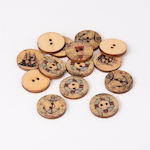 Wooden Buttons Sea 20mm 50pcs