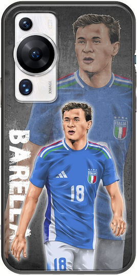 Euro 2024 Nicolo Barella Huawei P60 Pro Negru TPU Husă din Silicon Negru