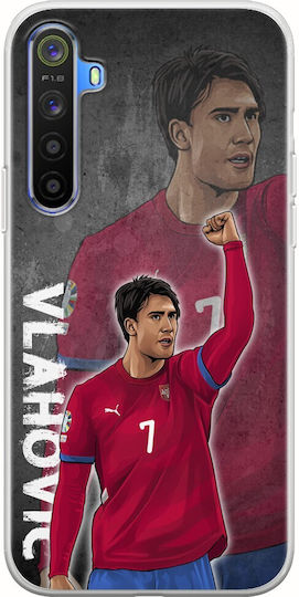 Euro 2024 Dusan Vlahovic Realme 6 Flexibles TPU Transparentes Silikon