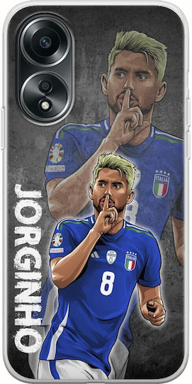 Евро 2024 Jorginho Oppo A78 4g Гъвкав Tpu Прозрачен Силиконов Калъф за Мобилен Телефон
