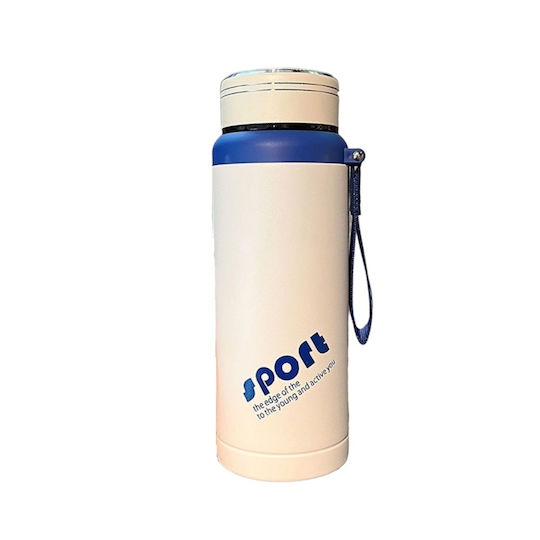 Bottle Thermos Stainless Steel / Plastic 800ml White
