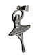 925 Silver Large Ballerina Pendant with Stones