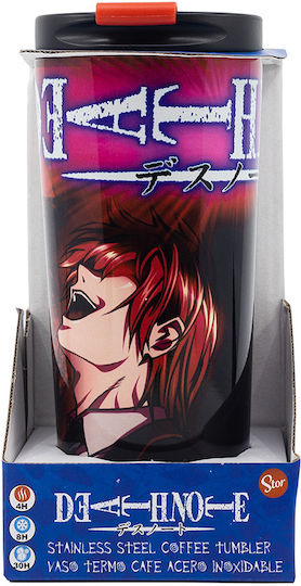 Stor Death Note Insulated Glas Thermosflasche Rostfreier Stahl 425ml Mehrfarbig