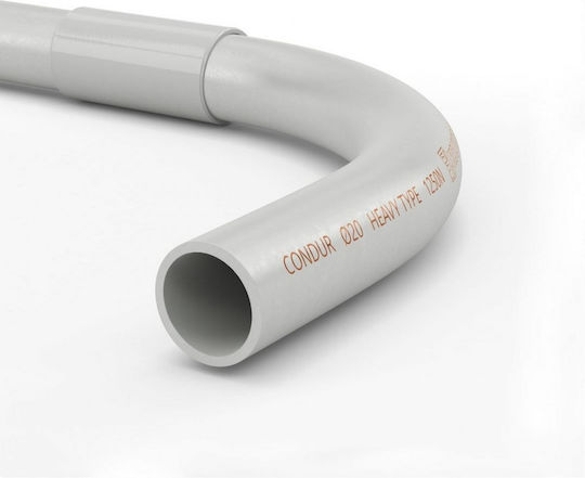Kouvidis Βαρέως Τύπου 1250nt Electrical Conduit Angle with Diameter 25mm made of Plastic 4038025