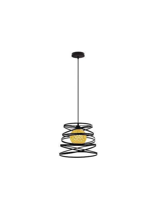 Nordic Pendant Light Single-Light Ball for Socket E27 Black