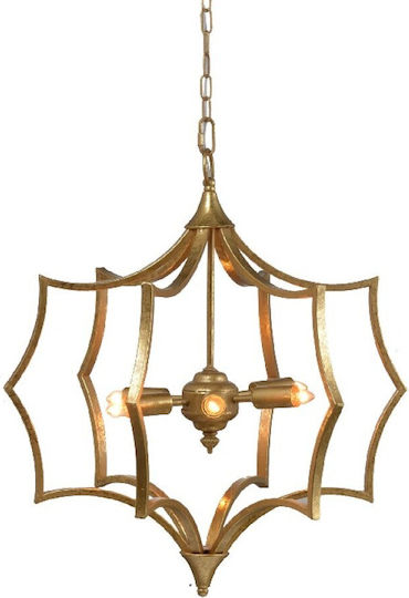 Artekko Висящо Осветително Тяло Златист 55x48x60см.