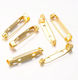 Metallic Jewelry Material Gold 3x0.5cm. Set 50pcs