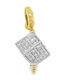 Necklace White Gold 18K Gold Zircon Motif Nk10712