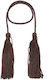 Ciucure decorativ pentru proiecte DIY Brown 2buc 90cm.
