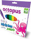 Octopus Univerzal Μαρκαδόροι Ζωγραφικής Χονδροί Σετ 12 χρώματα