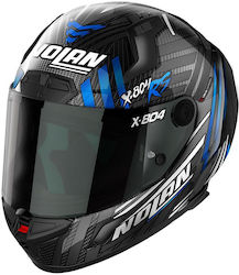 Nolan X-804 RS Ultra Full Face Helmet ECE 22.06 Ultra Spectre White/chrome Bluε