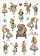 Stamperia A4 Alice Tissue paper Decoupage