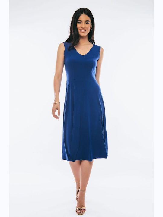 BelleFille Midi Dress Blue
