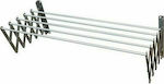 Ρούχων Aluminum Folding Wall Mounted Balcony Railings with Hanging Length 5m