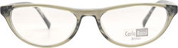 Carlo Rossi Women's Acetate Grey Eyeglass Frame