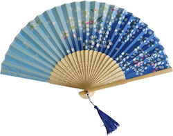 Blue Wooden Carnival Fan