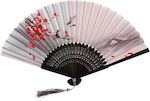 Grey Wooden Carnival Fan