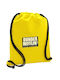 Dunder Mifflin Inc Paper Company Backpack Bag Drawstring Gymbag Yellow Pocket 40x48cm & Thick Cords